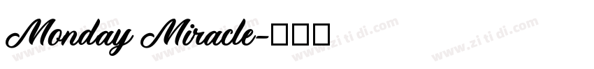Monday Miracle字体转换